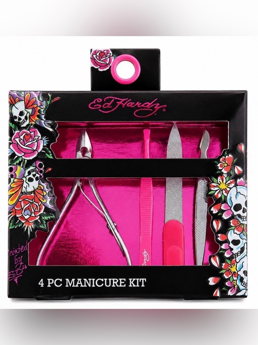 Ed Hardy 4 Piece Manicure Kit New In Box